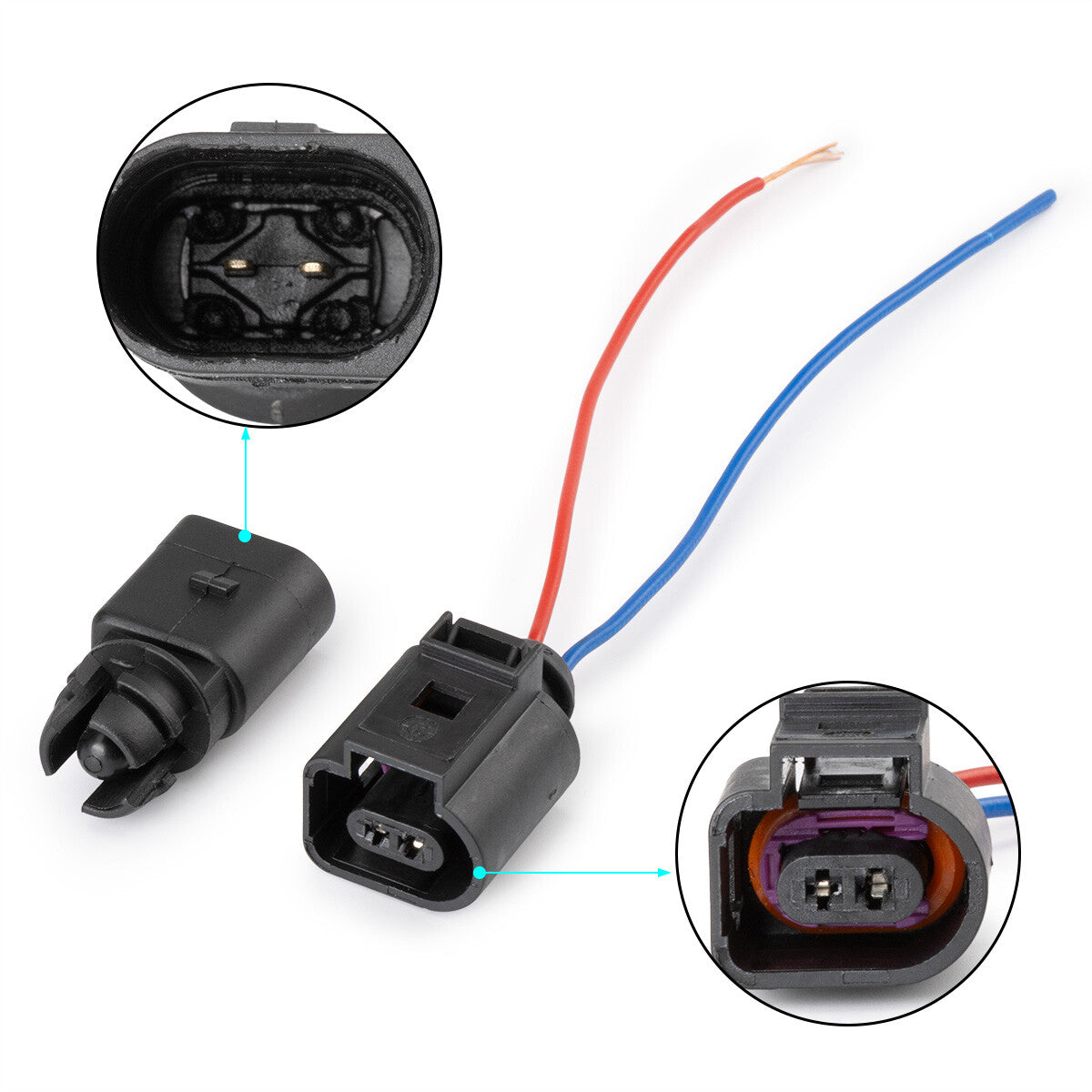 Temperature sensor with wire, suitable for VW Caddy 2011 - 2016 6RD820535 1J0973702 Q