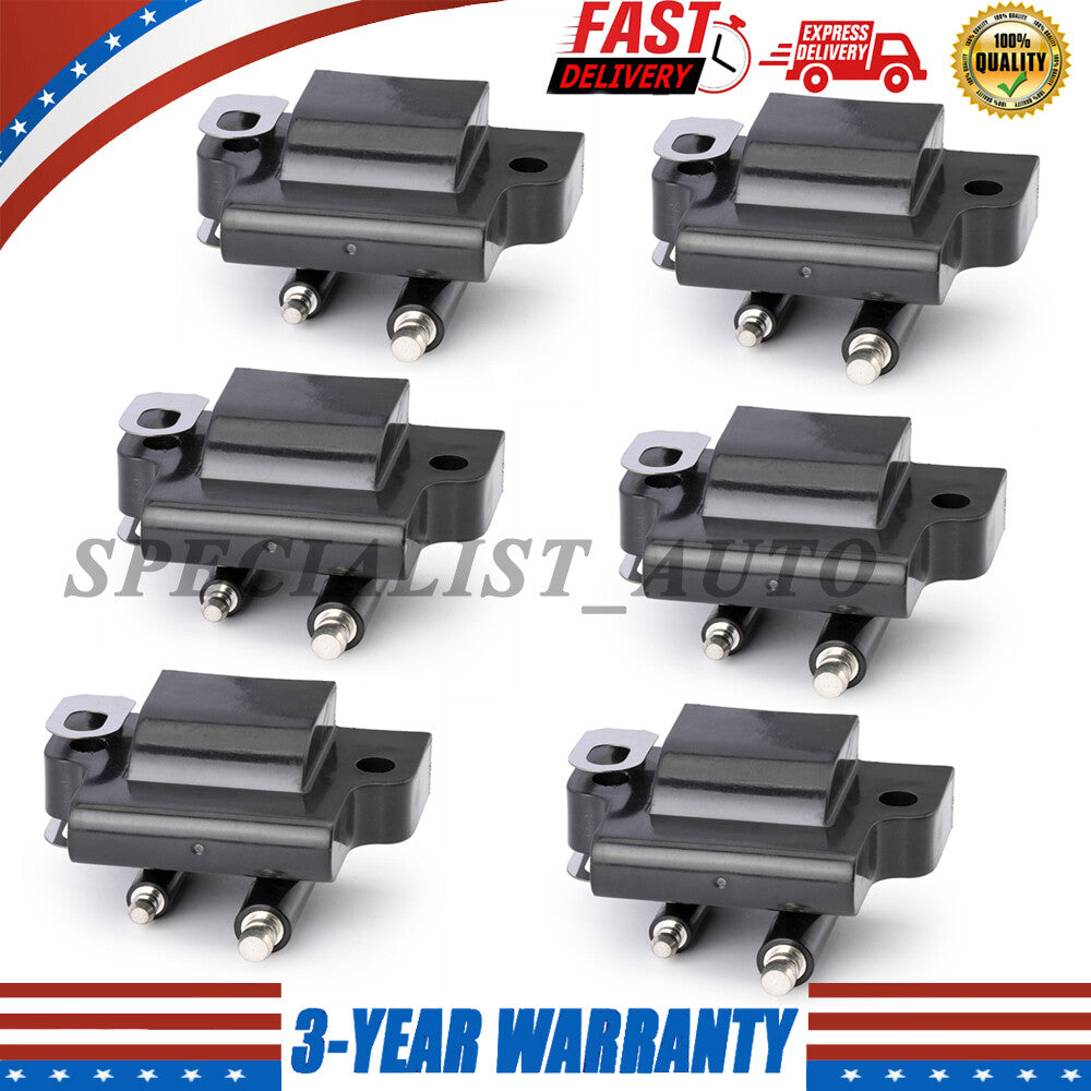 6PCS Ignition Coils For Johnson Evinrude Outboard Engine 582508 18-5179 183-2508