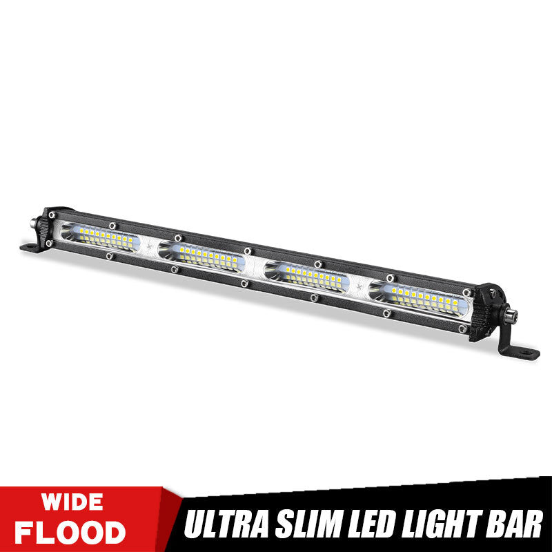 Slim 13inch 120W LED Light Bar Flood Work Lamp Offroad Driving ATV SUV Truck 4WD