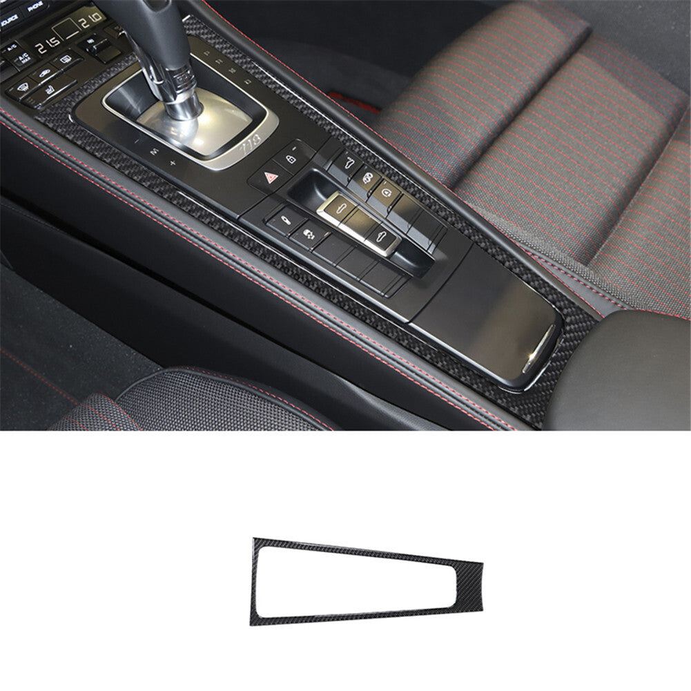 Red Carbon Fiber Center Air Vent Frame Cover Trim for Jeep for Wrangler 07-10 Type C v