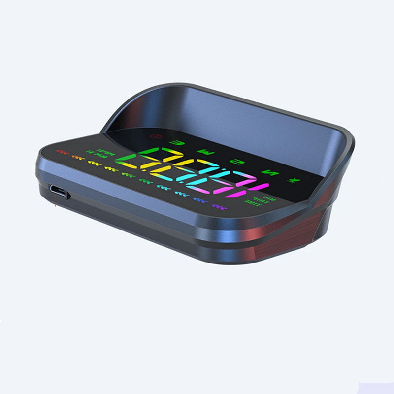 Car HUD Head Up Display GPS Overspeed Warning Alarm System Windshield Projector Q