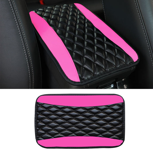 1Universal Car Accessories Armrest Cover Center Console Box Pad Protector Pink