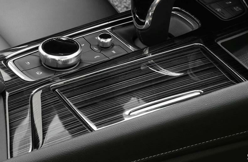 for Cadillac CT5 2020-2023 Black Titanium Center Console Gear Shift Panel Cover