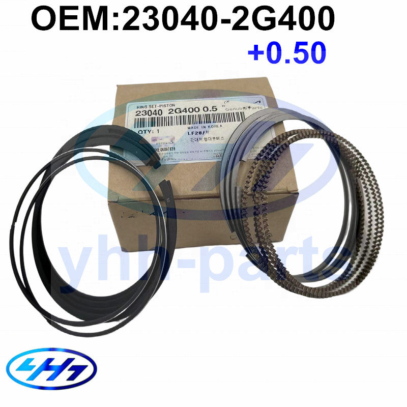 Piston Rings Set 23040-2G400+0.5mm for Hyundai Santa Fe for Kia K5 Optima 2.0L