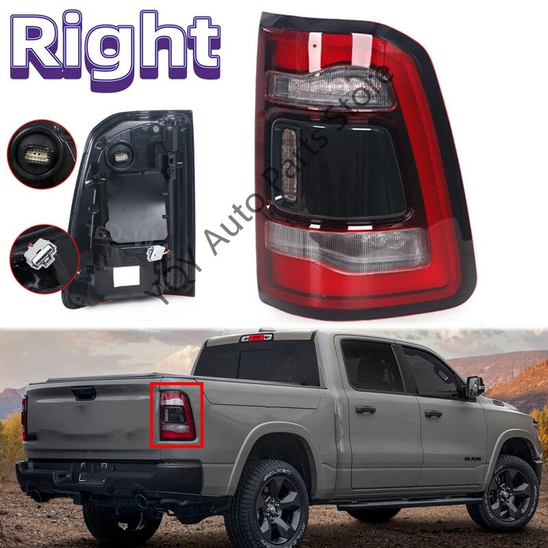 Right for Dodge for RAM 1500 2019 2020 2021 2022 LED Rear Tail Light Brake Stop Lamp
