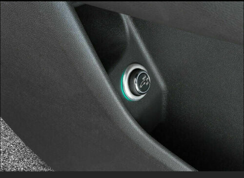 for Cadillac XT4 2018 2019-2020 Silver Steel Tail Door Button Switch Ring Trim