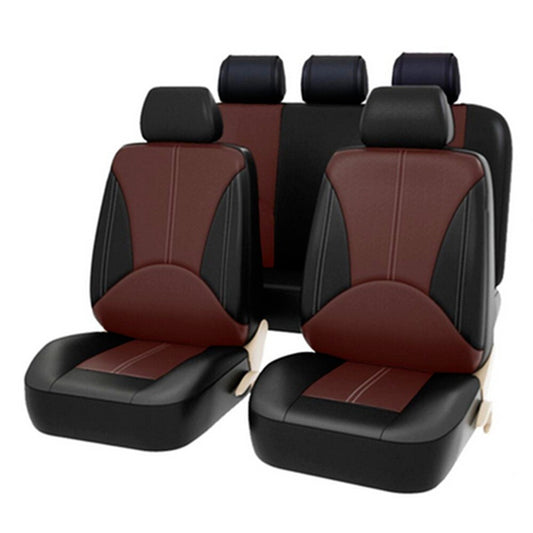 9x Car for Seat Cover Cushion Protector Front & Rear Full Set Faux Leather Interior n