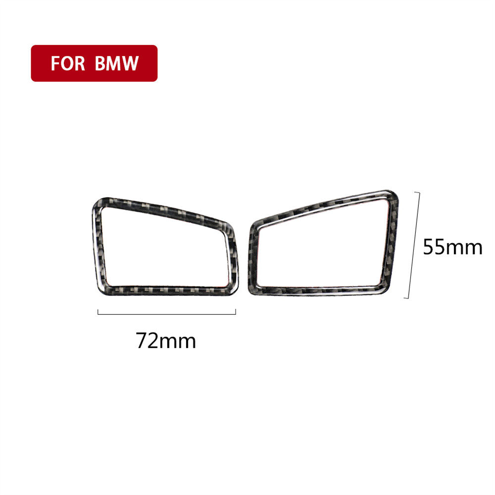 Carbon Fiber Dashboard Side Air Vent Outlet Cover for BMW 3 Series E90 2005-2012