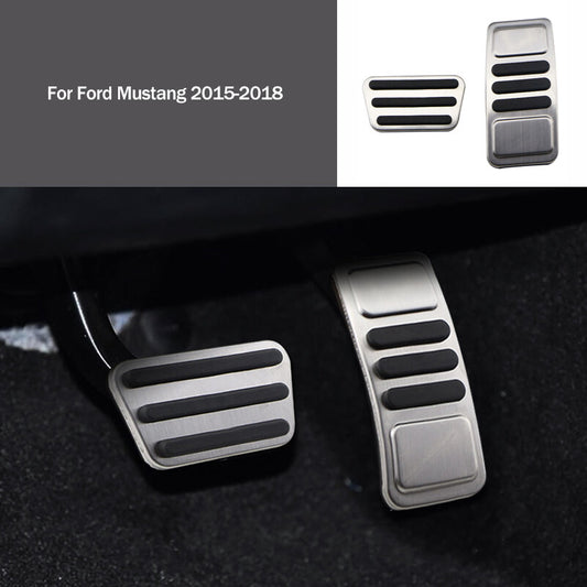 1 Set of Gas Fuel Brake Pedal and Accelerator Covers for 2015-2018 for Mustang n