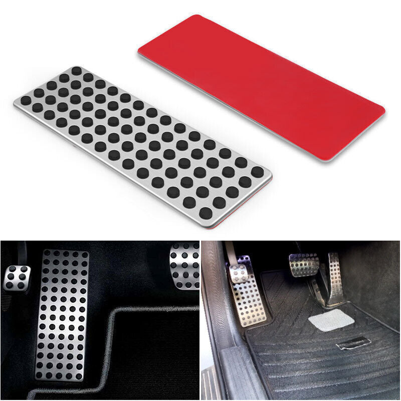 Non Slip Foot Rest Plate No Drill Footrest Pedal Cover Trim for Mercedes-Benz