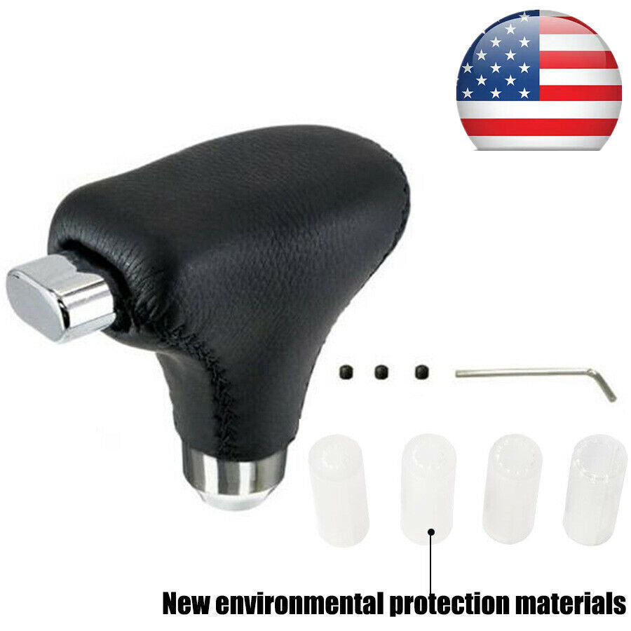 Universal Leather Automatic Manual Gear Shift Knob Shifter Handle Lever Stick