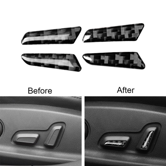 2X Carbon Fiber Rear Air Vent Panel Cover Trim for Chrysler 200 2015-2017 Type B v