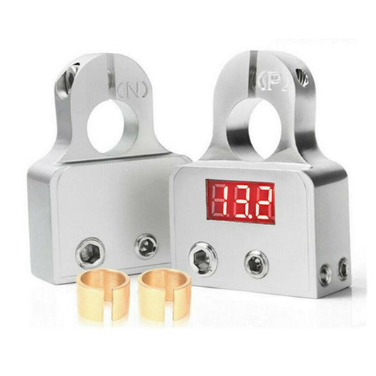 Automotive positive and negative battery terminal connectors with voltmeter 0/4/8 specification 1 pair n
