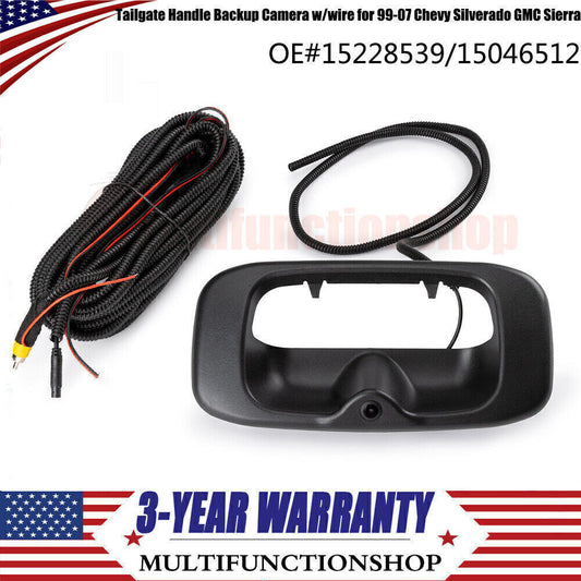 Tailgate Handle Backup Camera w/wire 1999-2007 for Chevy Silverado for GMC for Sierra Q