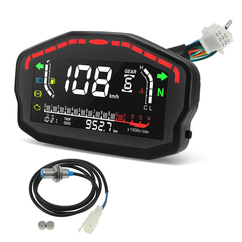 1,2,4 Cylinders Motorcycle Digital Odometer Odometer Speed Meter Rotary Speed