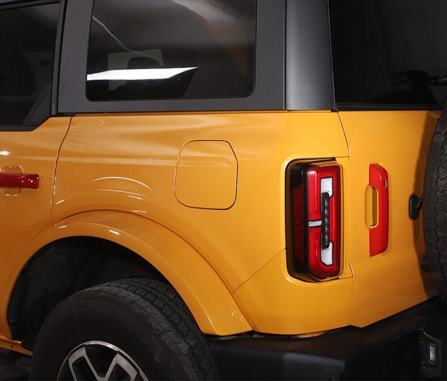 For 2021-2024 Bronco ABS Red Exterior Door Handle&Tailgate Cover Trim Decor v