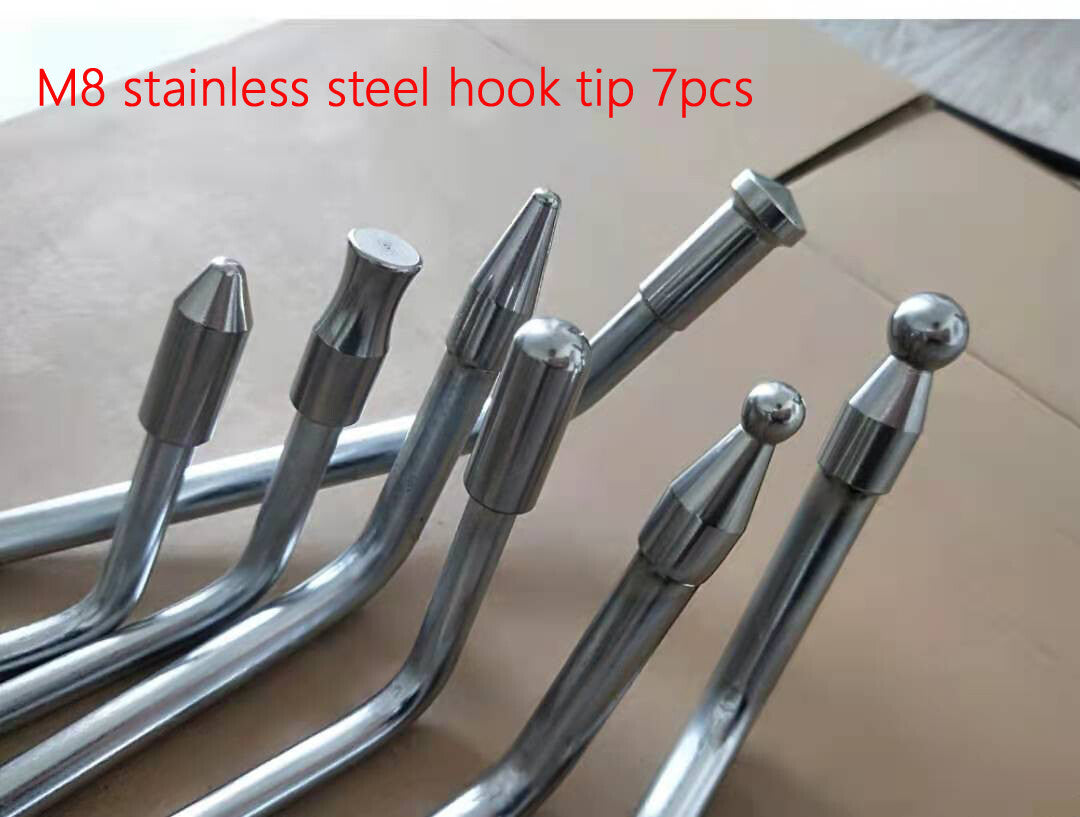 Auto Body Repair Kit, M8 Hook Tips, Auto Body Rod Tips Removal Kits,No bar v