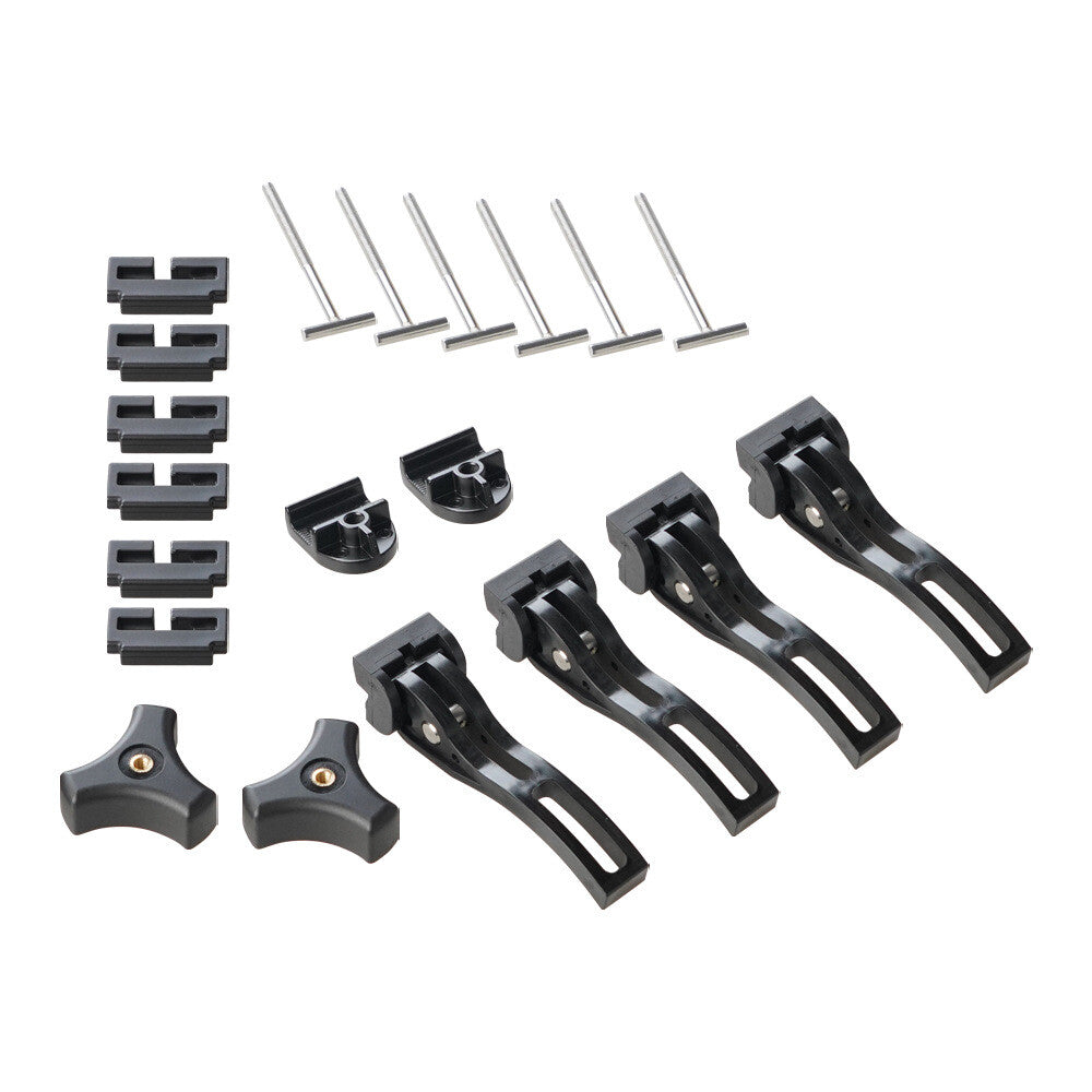 Universal replacement parts for hard three-fold Tonneau protective sleeve bolts and front clamps