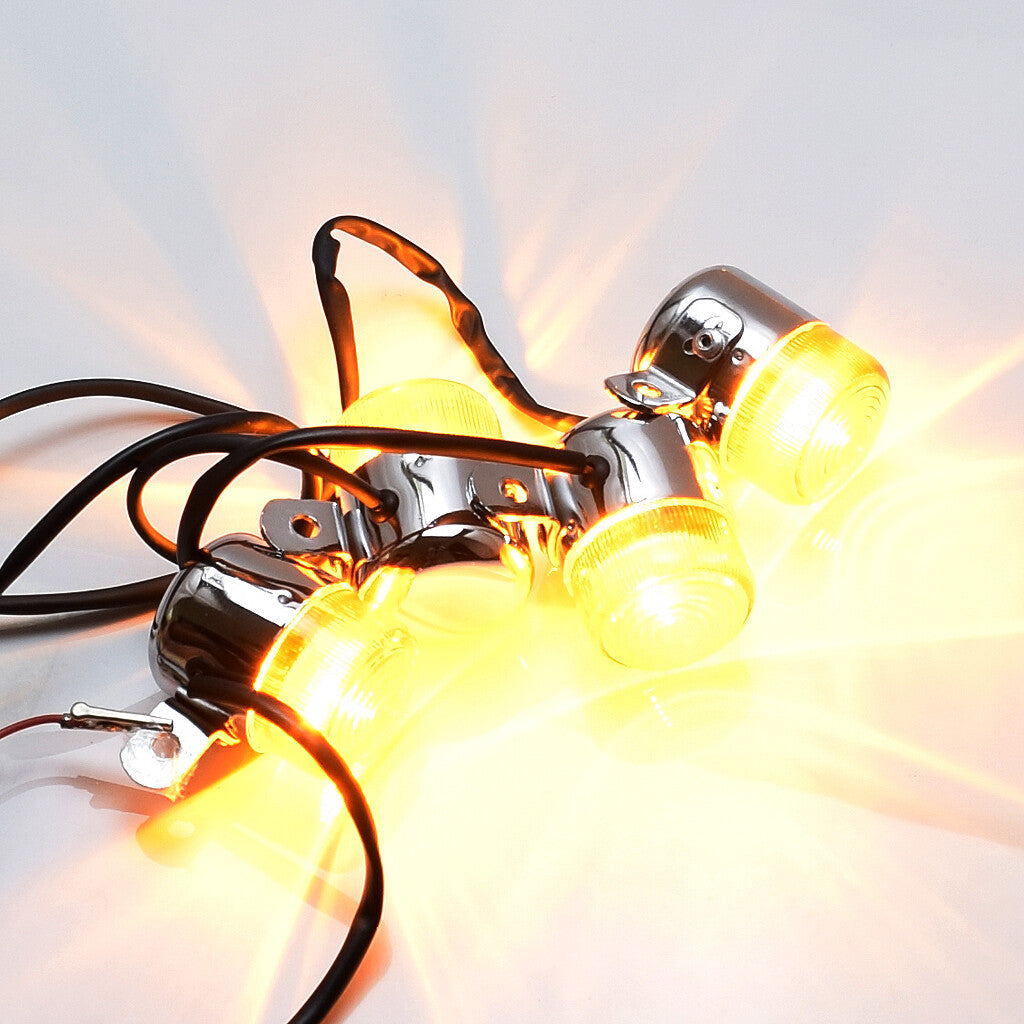 for HONDA Z50 MONKEY CHALY DAX CF70 CT70 ST70 ST90 TURN SIGNALS LIGHT Orange