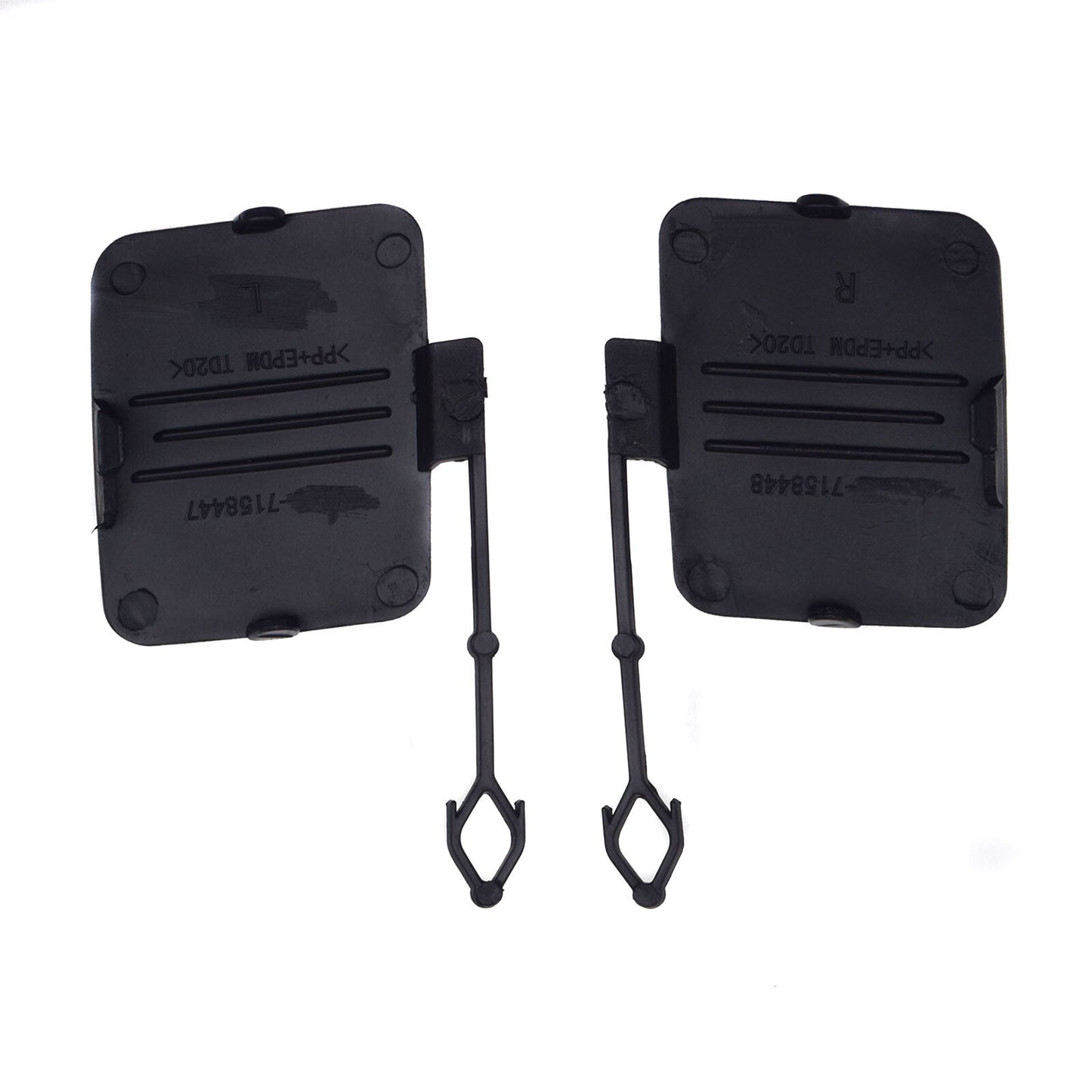 A pair of rear left bumper tow hook eye covers for X5 E70 2006 - 2011 - n