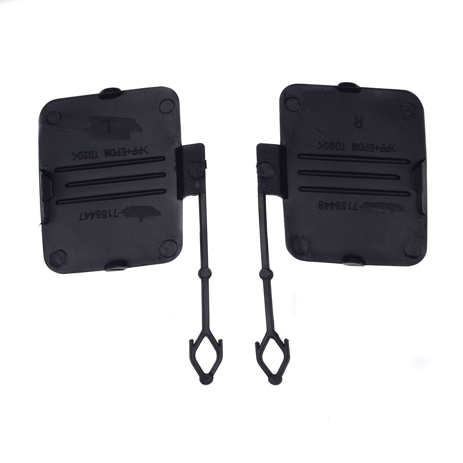 A pair of rear left bumper tow hook eye covers for X5 E70 2006 - 2011 - n