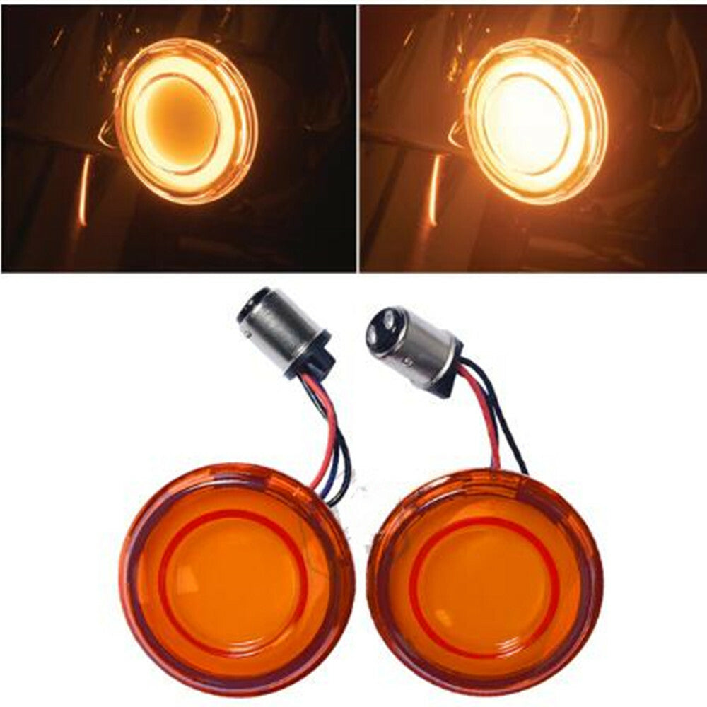 Motorcycle 1157 LED Front Turn Signal Conversions for Harley Sportster XL 02-21 Q