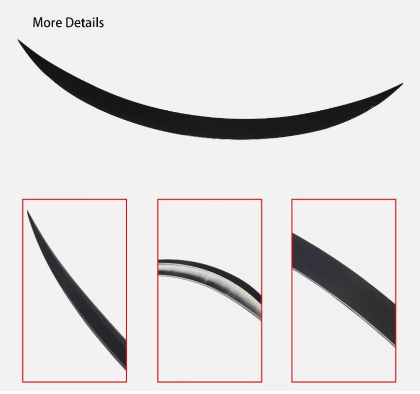 ABS Spoiler For 2020-2023 for Model Y Rear Spoiler Wing Lip Matte Black n