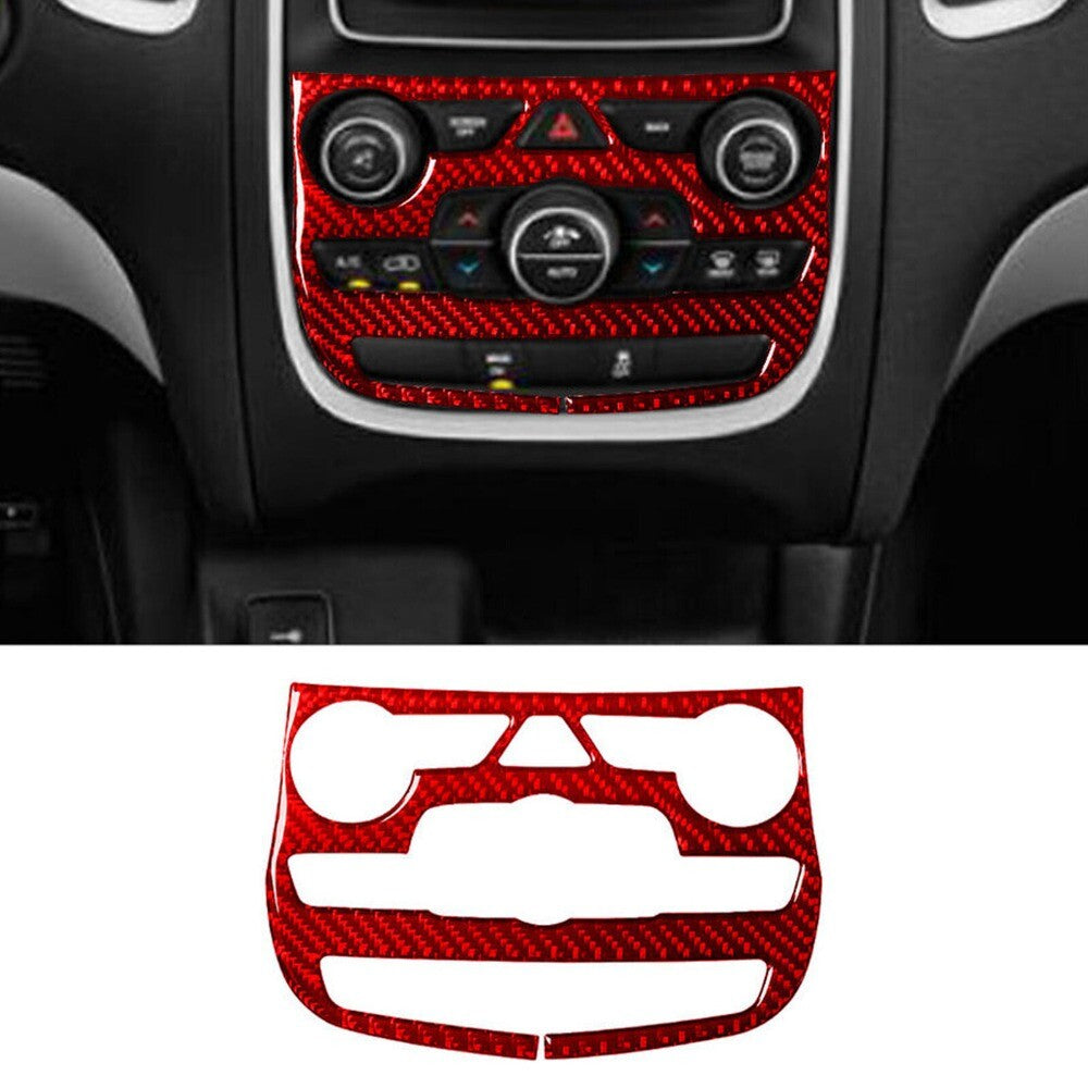 Carbon Fiber Interior Climate Control Cover Trim for Dodge Durango 2014-2020 New n