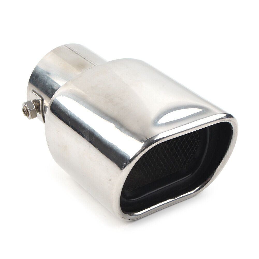 Chrome Stainless Steel Car Rear Exhaust Pipe Tail Muffler Tip Square Accessories