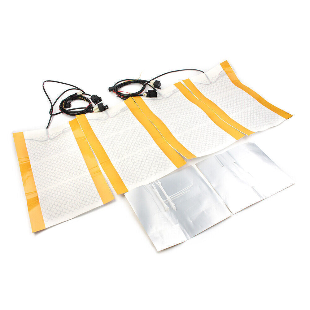 12V Car for Seat Heat Pads Kit Round Switch Cushion Set Winter Warmer for Seat Covers Q
