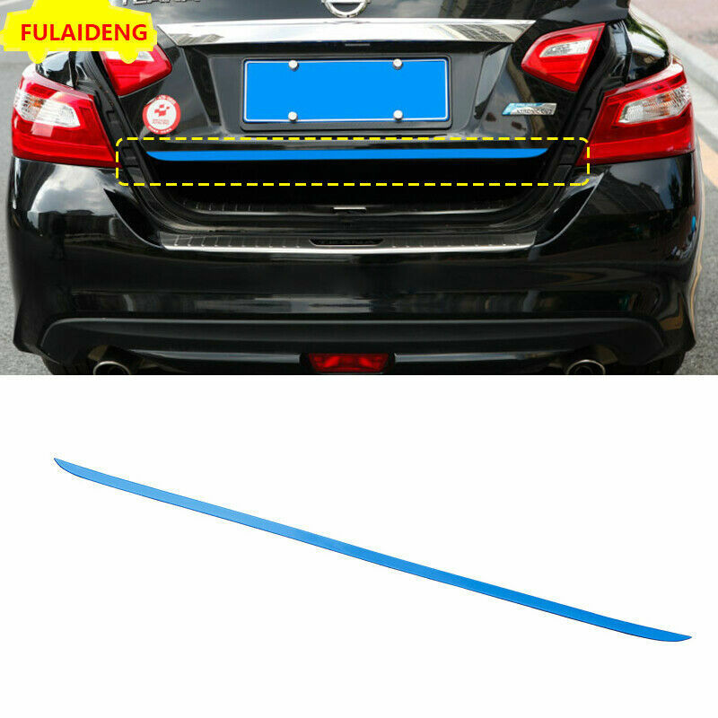 for Nissan Altima Teana 2013-2018 Blue Steel Rear Door Trunk Lid Tail gate Strip
