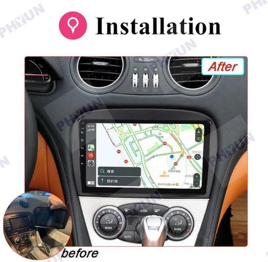Radio for Mercedes-Benz SL R230 SL350 SL55 SL550 SL600 9 1+16GB Stereo GPS WIFI