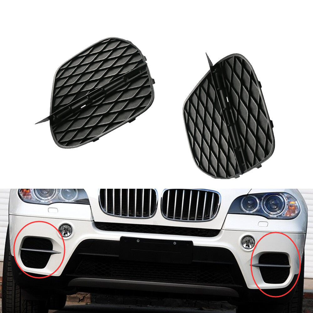 New Front Lower Bumper Lateral Grill Cover+Molding Trim Set for 11-14 for BMW for X5 E70 Q