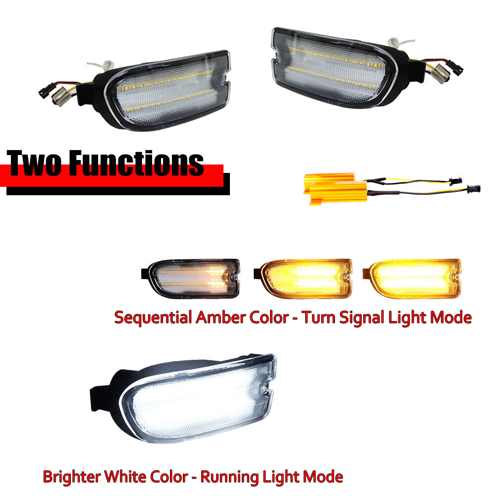 Transparent switch amber LED DRL front signal light suitable for 1999-2001 for Subaru Impreza- v