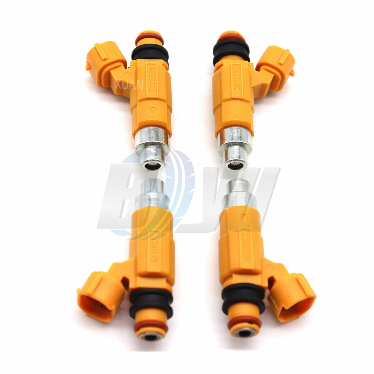 4-piece set of new fuel injectors, 63P-13761-00-00, for Yamaha F150 outboard motors, 2004-2013.