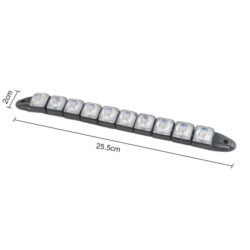 2-pack 4W White Waterproof LED DRL Daytime Running Lights n