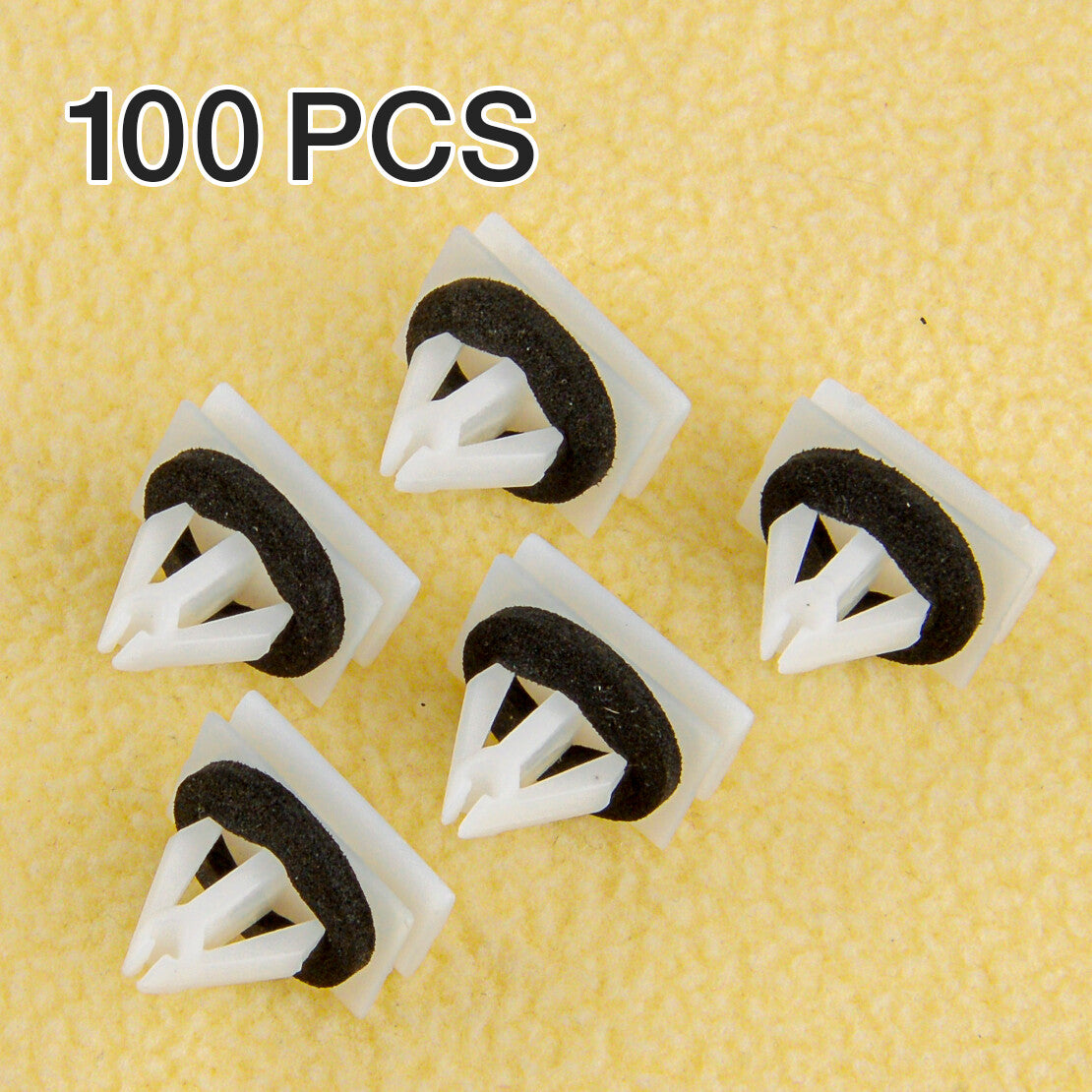 100 Pcs Rocker Panel Moulding Clips Retainers w/ Sealer Fit  for ford  W715201S300