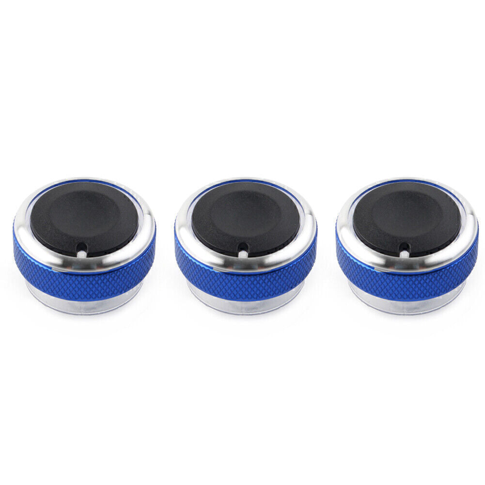  for ford  Focus MK2 MK3 Mondeo Blue 3x Air Conditioner Switch Button Ring Trim Q