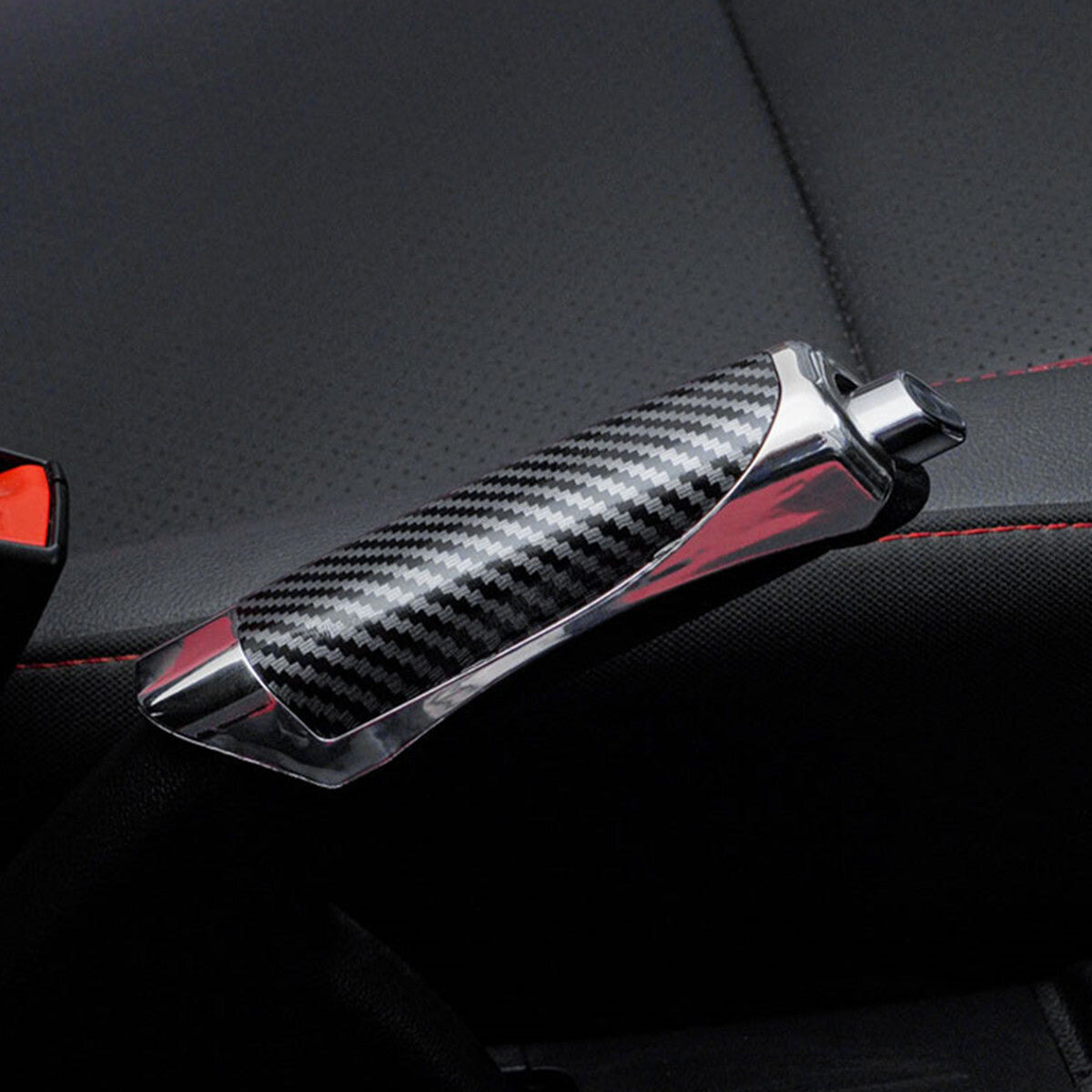 Auto Car Carbon Fiber Style Hand Brake Handle Hand Break Protect Cover Trim