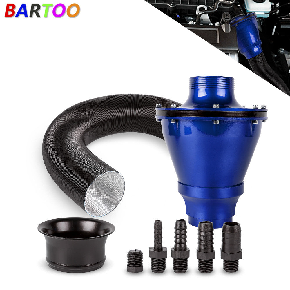 Universal 70mm Cold Air Intake System Air Filter Kit Auto Car Blue Q