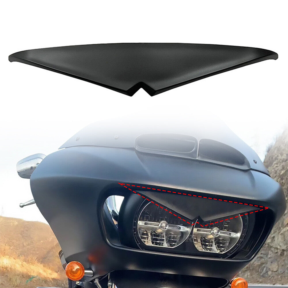 Headlight Eyebrow Eyelid Trim Stickers for Harley Road Glide FLTRX 2015-2021
