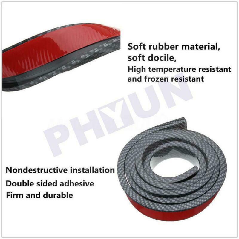 Carbon Look Car Fender Lip Flashing Wheel Molded Decorative Protective Film Universal 2X 59- n