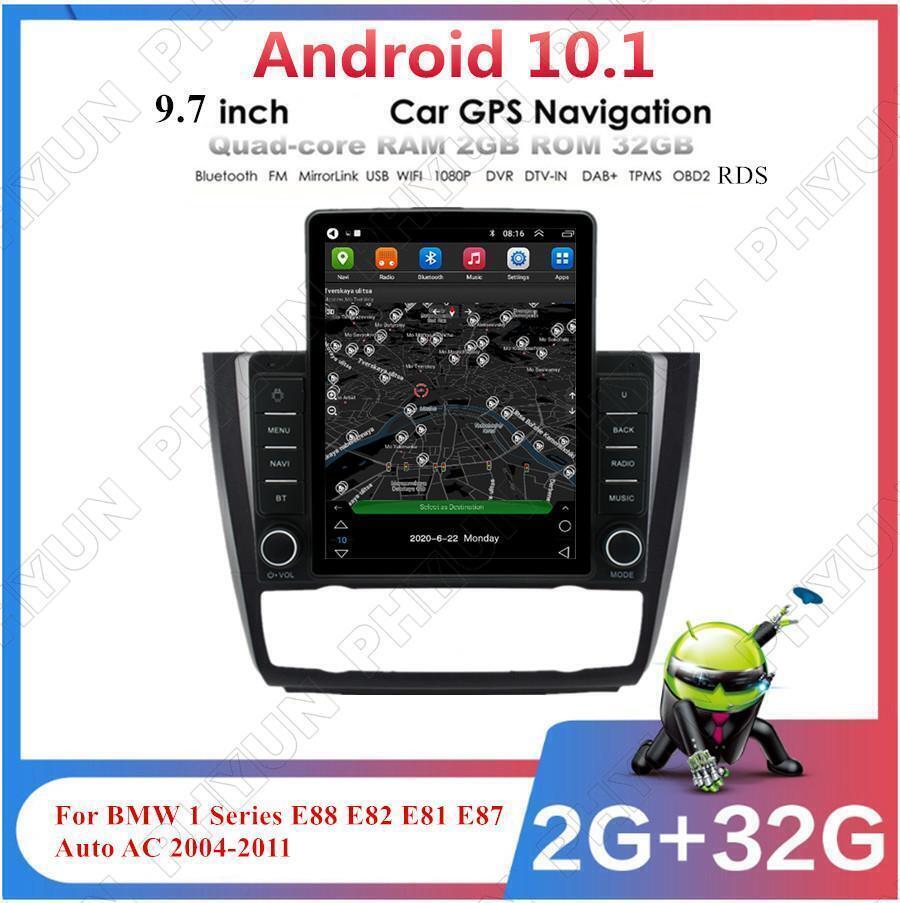 GPS 9.5-inch stereo radio navigation for 1 E88 E82 E81 E87 automatic AC 04-11- n