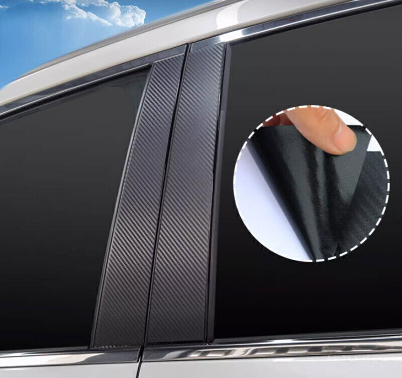 for Lexus RX350 350h 23-2024 Carbon Fiber Door B,C Pillar Post Sticker Decal 10P