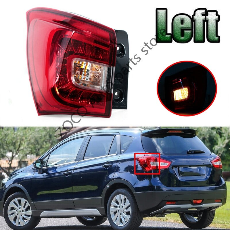 Left LED Tail Lamp Brake Reverse Warning Lamp for Suzuki SX4 S-CROSS 2017-2021 v