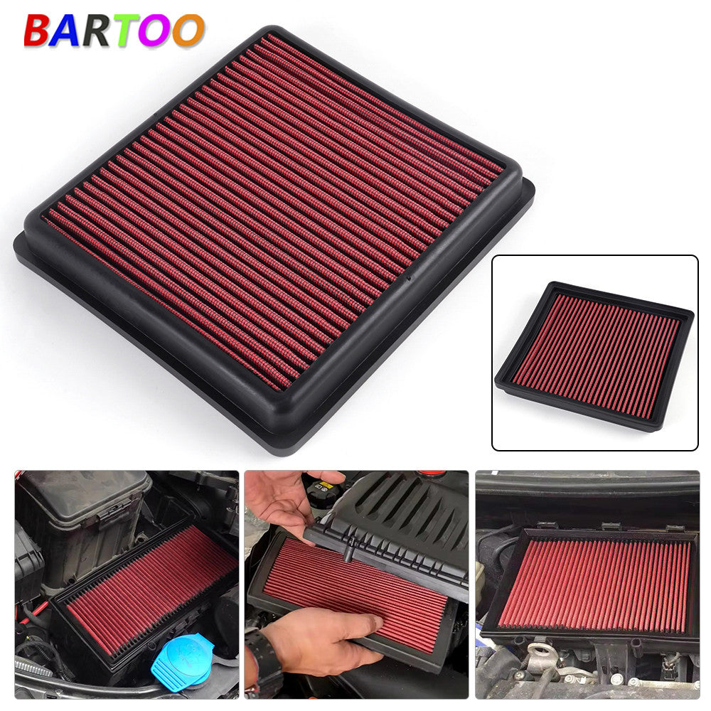 33-2990 Washable High Flow Panel Air Filter Replacement for BMW 320i/328i 2.0L Q