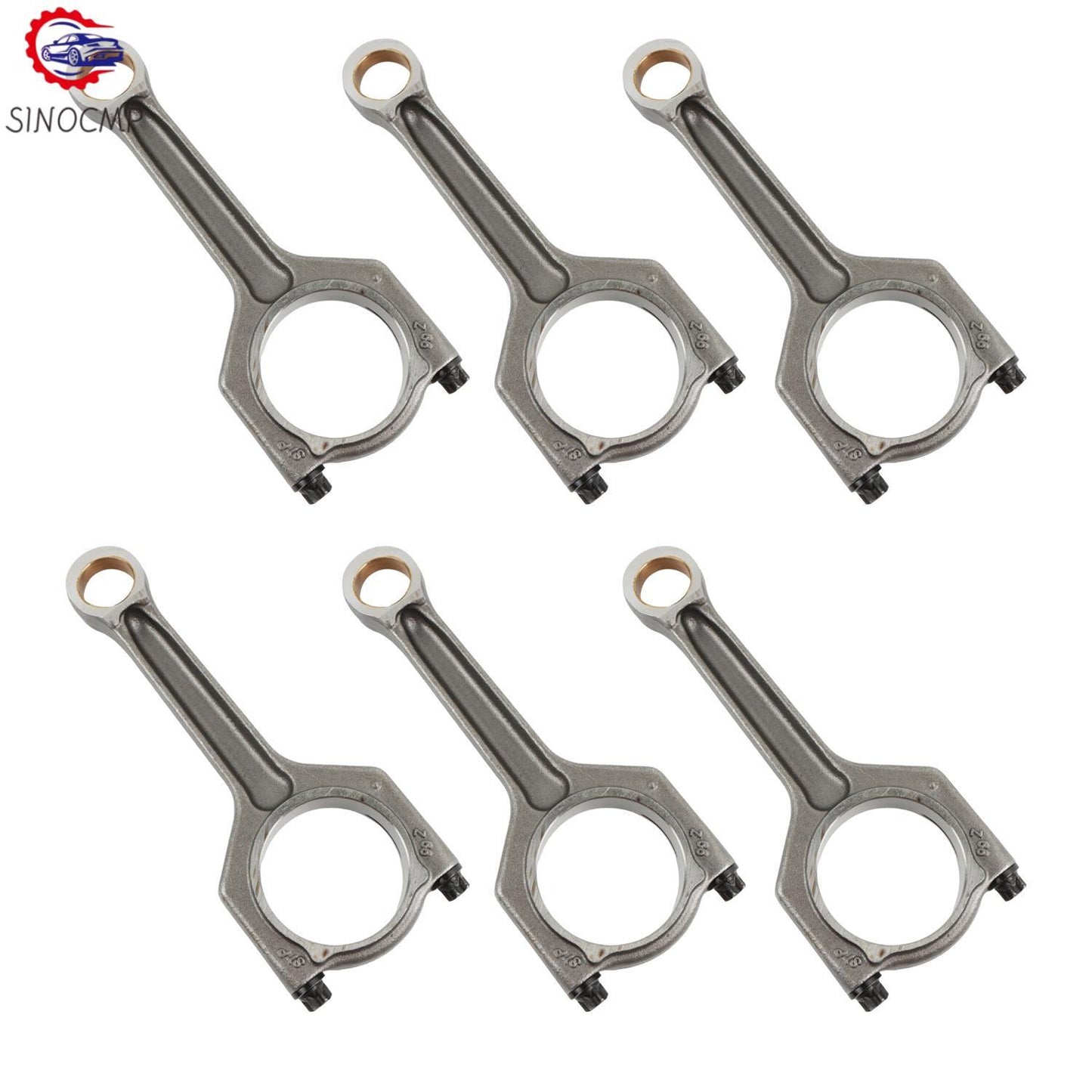 6pcs Connecting Rod for BMW F30 F10 35i 40i M2 M3 M4 3.0L Turbo L6 S55 N55
