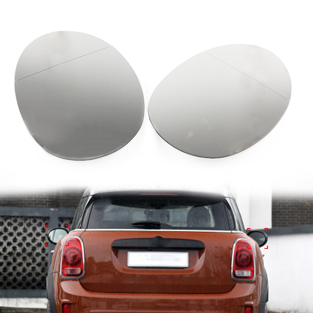 2x Rear View Heated Mirror Glass White for Mini F54 F55 F56 F57 F60 51167366039