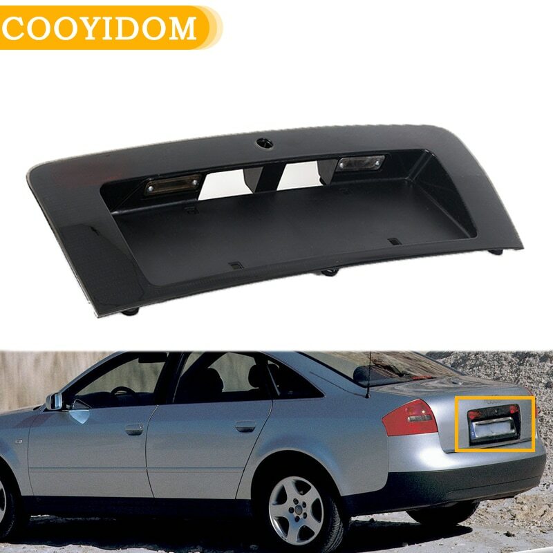 1pc car Rear License number Plate Light Frame for Audi A6 C5 1998 -2004