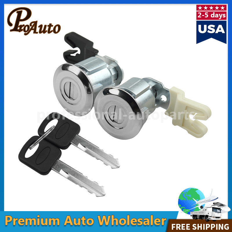 Door Lock Cylinder Keys Set of 2 for Ford E-150 E-250 Van for Mercury for Mazda